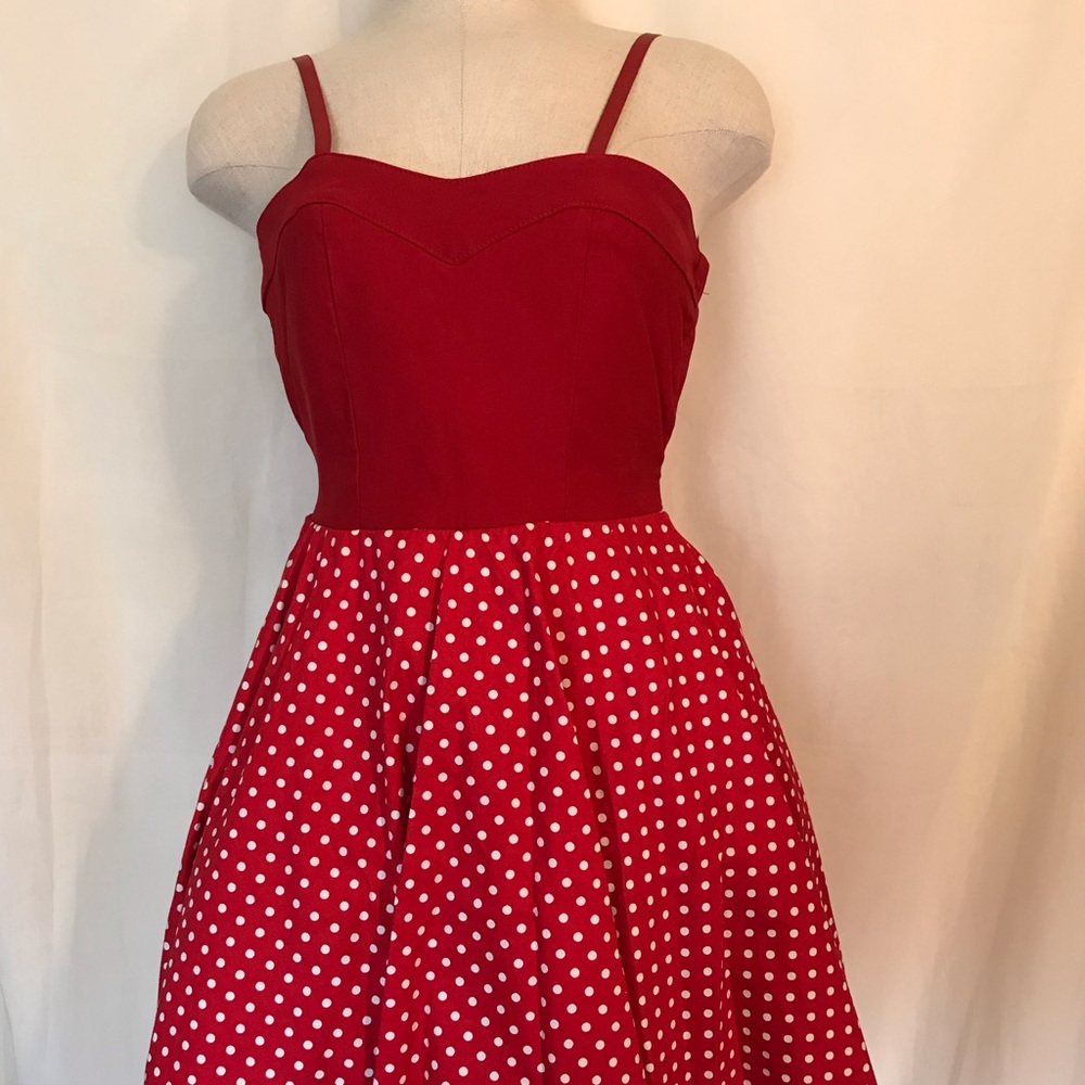 Fe Women’s Red Pin Up Style Dress size small